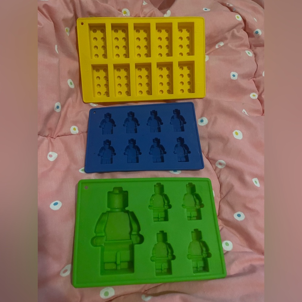 Lego Man And Bricks  Silicone Molds